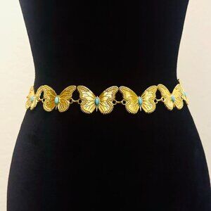 Butterfly Waist Chain belt Classic Adjustable Metal Chain Belt